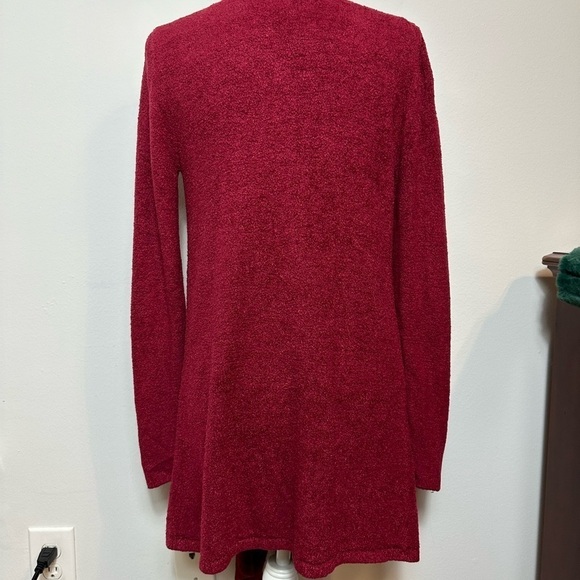 Barefoot Dreams Chic Lite Calypso Wrap Bamboo Cardigan S/M Small Medium Deep Red - Picture 9 of 11